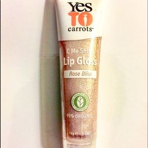 NIB Yes To Carrots C Me Shine Lip Gloss ROSE BLISS